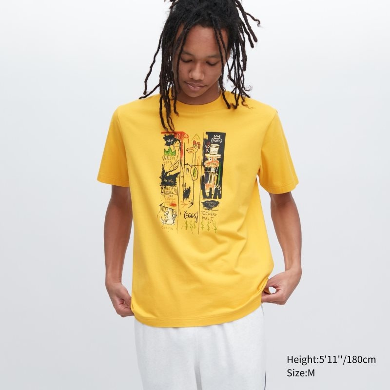 Camiseta Uniqlo Ut Archive Ut Short Sleeve Graphic Jean-michel Basquiat Hombre Amarillo | 6449958