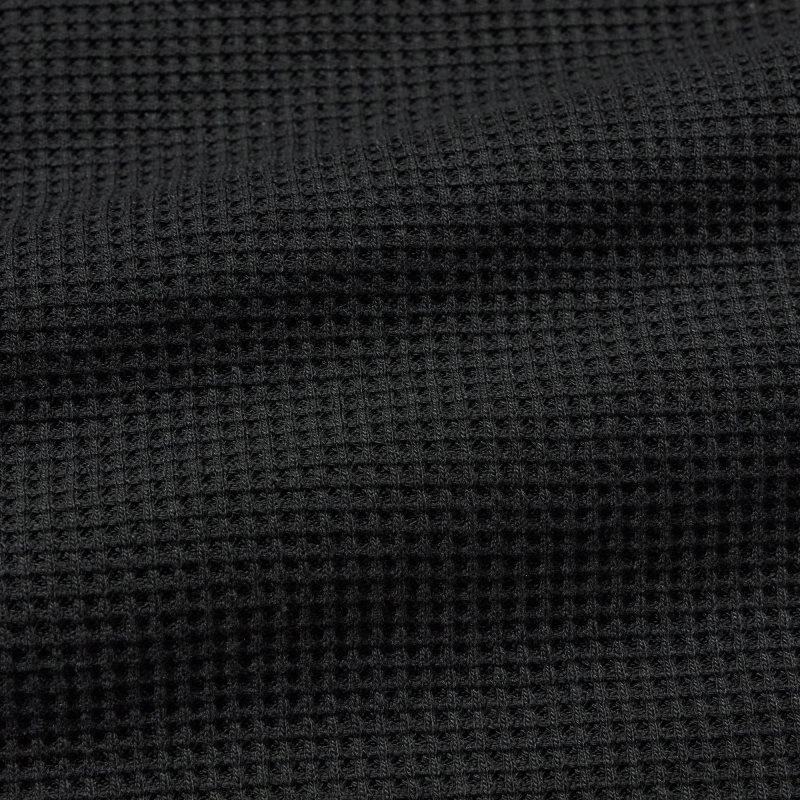 Camiseta Uniqlo Waffle Crew Neck Long-Sleeve Hombre Negras | 7175964