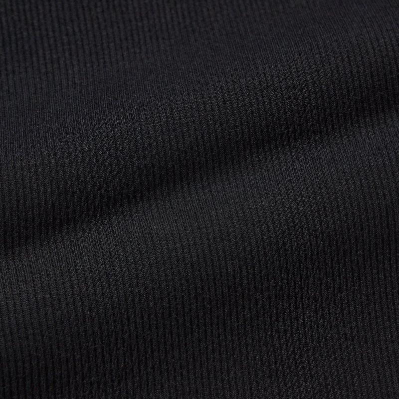Camiseta sin Manga Uniqlo Dry Color Ribbed Hombre Negras | 2676450
