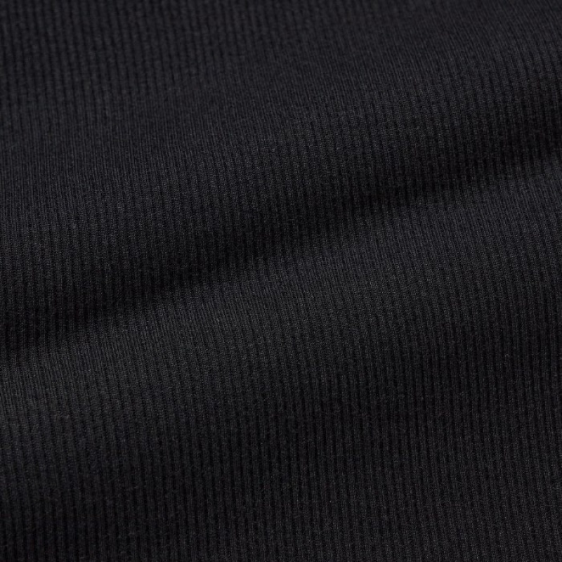 Camiseta sin Manga Uniqlo Dry Color Ribbed Mujer Azul Marino | 8087265