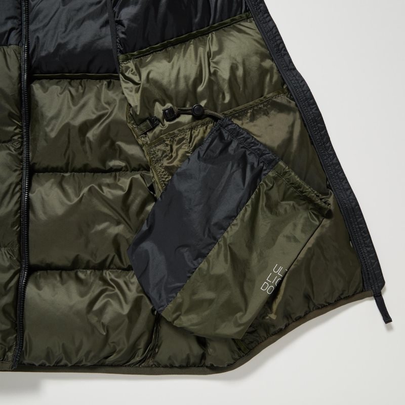 Chaleco Uniqlo Ultra Light Down Color Block Hombre Marrones | 8035259