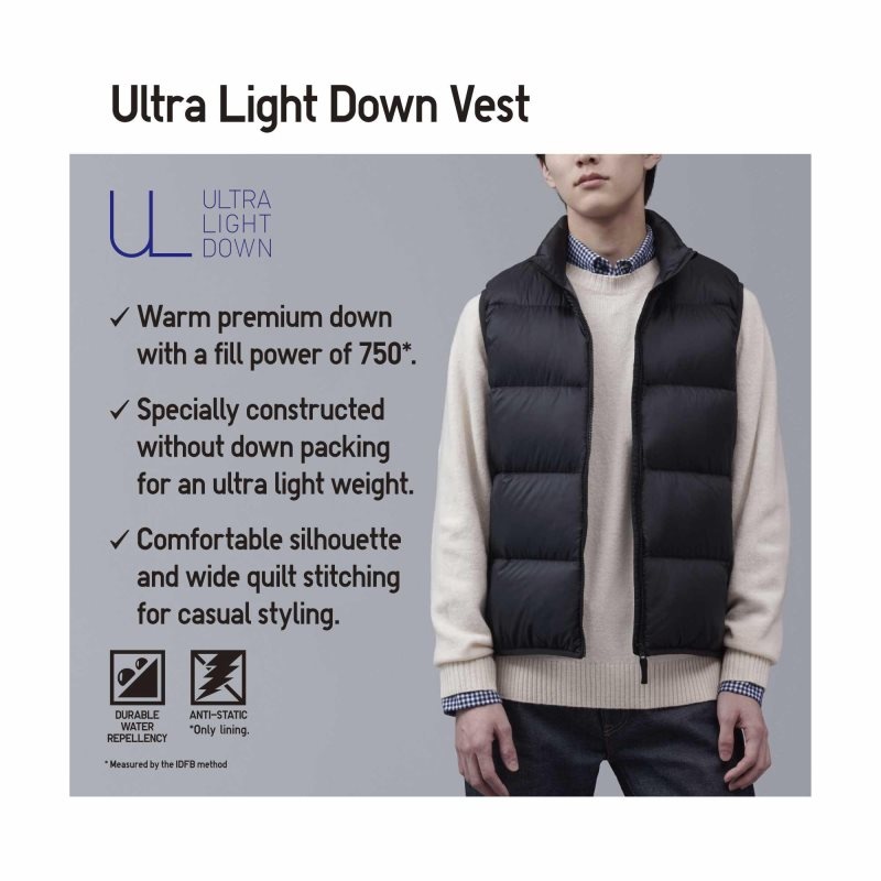 Chaleco Uniqlo Ultra Light Down Hombre Azul Marino | 4480959