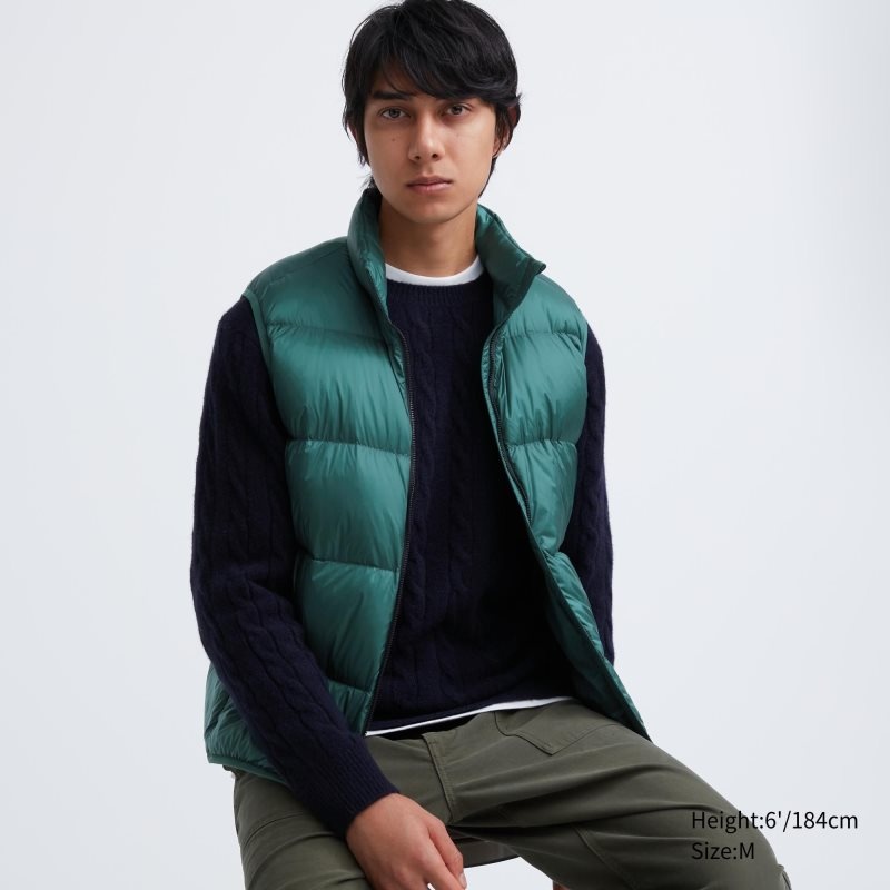 Chaleco Uniqlo Ultra Light Down Hombre Verde | 9783834