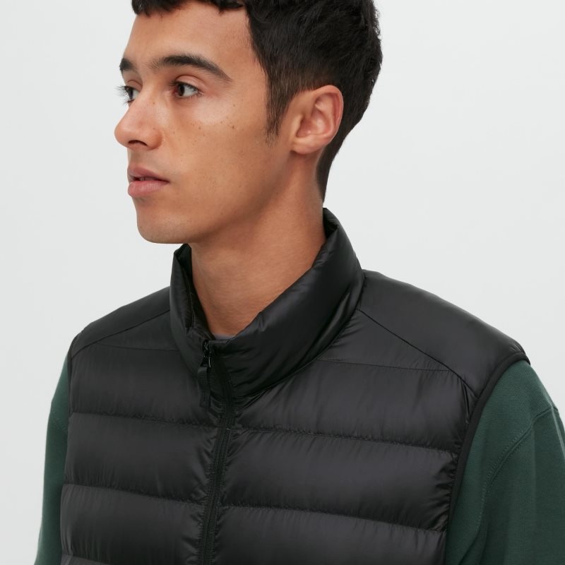Chaleco Uniqlo Ultra Light Down Narrow Quilt Hombre Marrones | 1181827