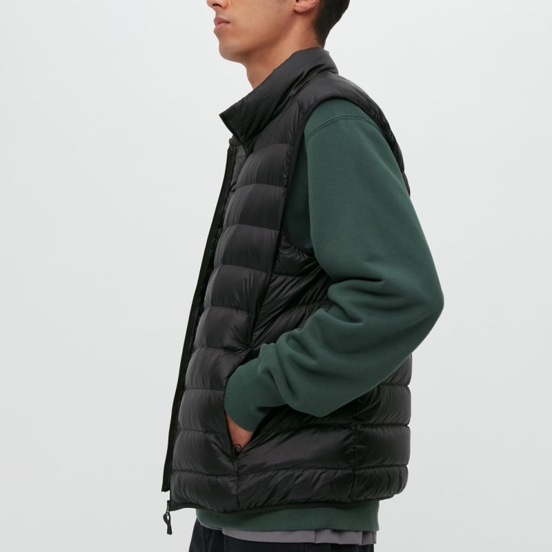 Chaleco Uniqlo Ultra Light Down Narrow Quilt Hombre Marrones | 1181827