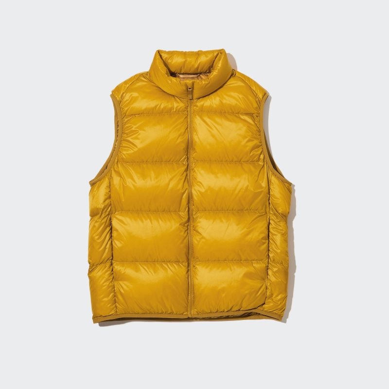 Chaleco Uniqlo Ultra Light Down Wide Quilt Hombre Amarillo | 8965088