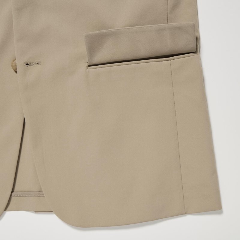 Chaquetas Uniqlo Airsense Cotton Like Ultra Light Hombre Beige | 9573853