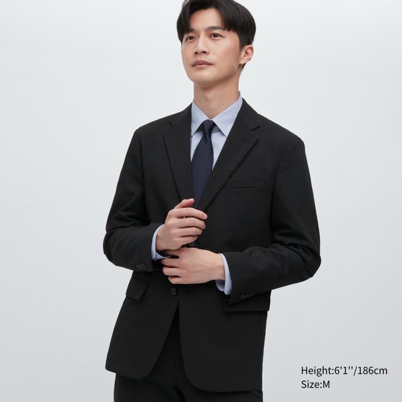 Chaquetas Uniqlo Airsense Wool Like Ultra Light Hombre Negras | 866625
