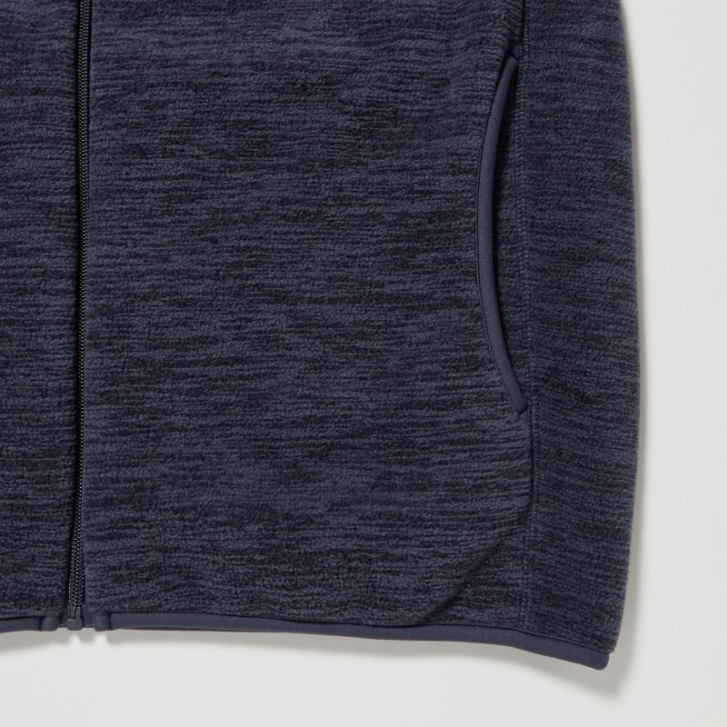 Chaquetas Uniqlo Fleece Full-zip Long Sleeve Hombre Gris | 1939124