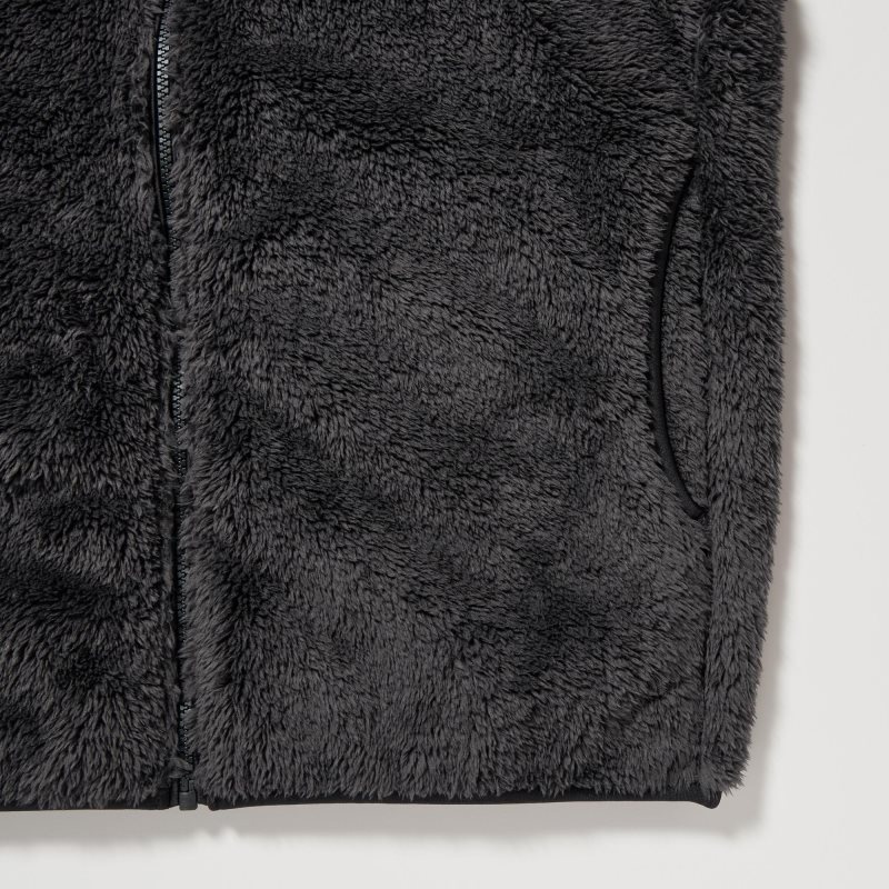 Chaquetas Uniqlo Fluffy Yarn Fleece Full-Zip Hombre Gris | 7727806