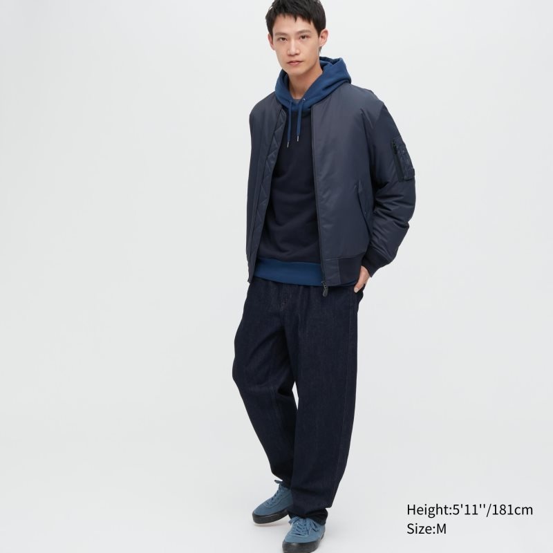 Chaquetas Uniqlo Ma-1 Hombre Azul Marino | 238298