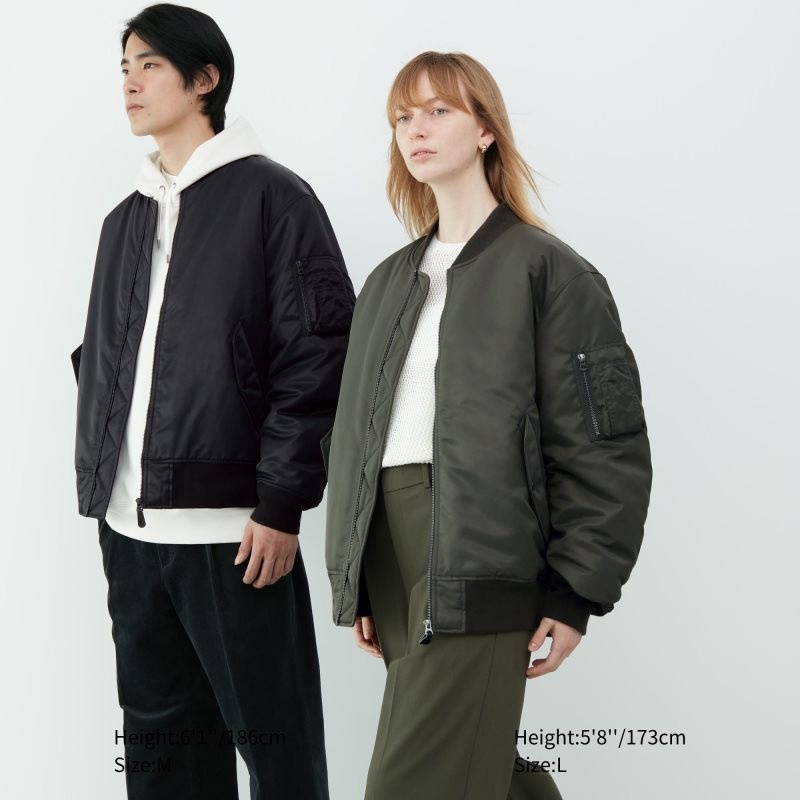 Chaquetas Uniqlo Ma-1 Hombre Azul Marino | 5531533