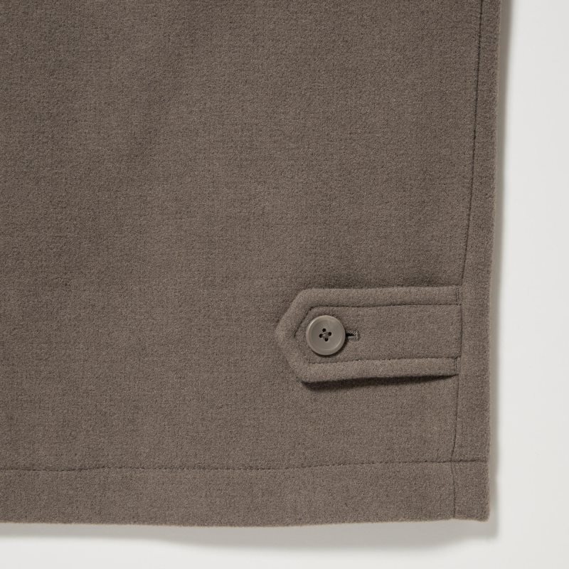 Chaquetas Uniqlo Single Collar Short Hombre Verde | 7439229