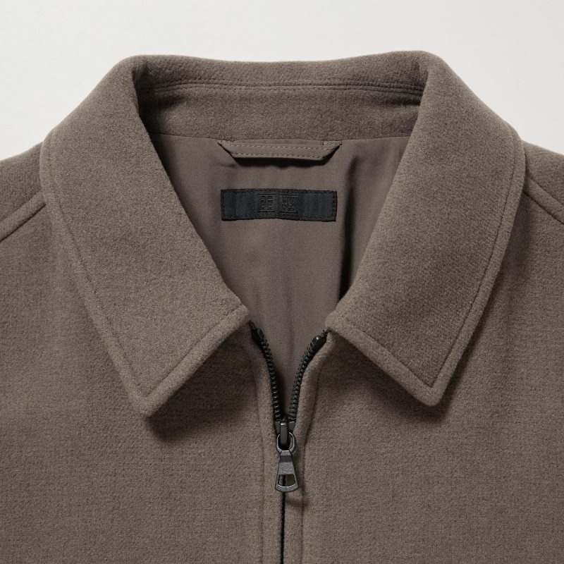 Chaquetas Uniqlo Single Collar Short Hombre Azul Marino | 4990503