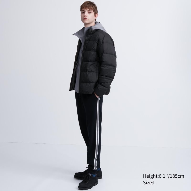 Chaquetas Uniqlo Ultra Light Down 3d Cut Wide Quilt Hombre Negras | 3538793