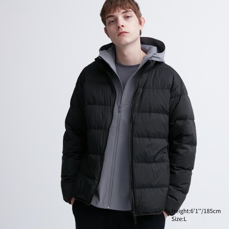 Chaquetas Uniqlo Ultra Light Down 3d Cut Wide Quilt Hombre Negras | 3538793