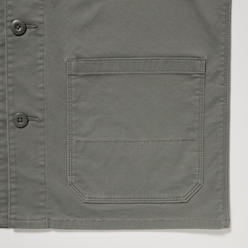 Chaquetas Uniqlo Utility Hombre Marrones | 8034074