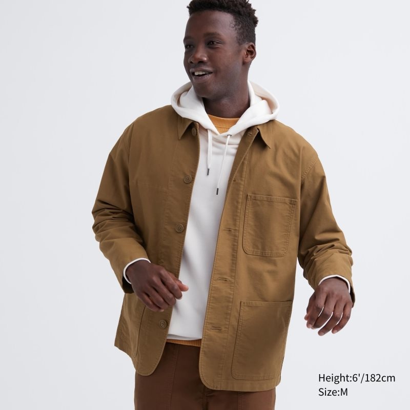 Chaquetas Uniqlo Utility Hombre Marrones | 3145503