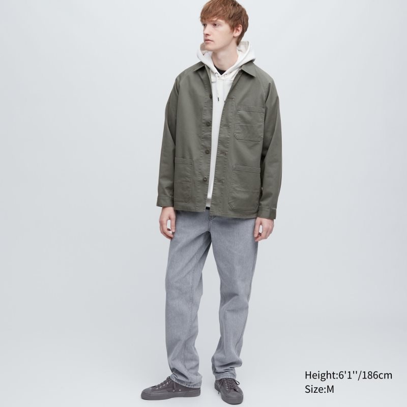 Chaquetas Uniqlo Utility Hombre Verde Oliva | 8541930
