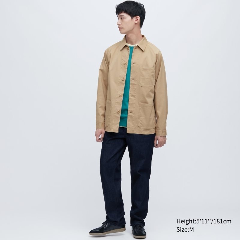 Chaquetas Uniqlo Utility Hombre Verde Oliva | 8541930