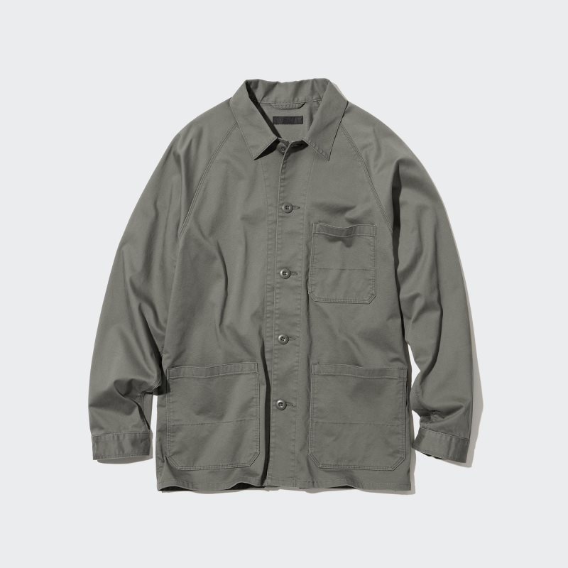 Chaquetas Uniqlo Utility Hombre Verde Oliva | 8541930