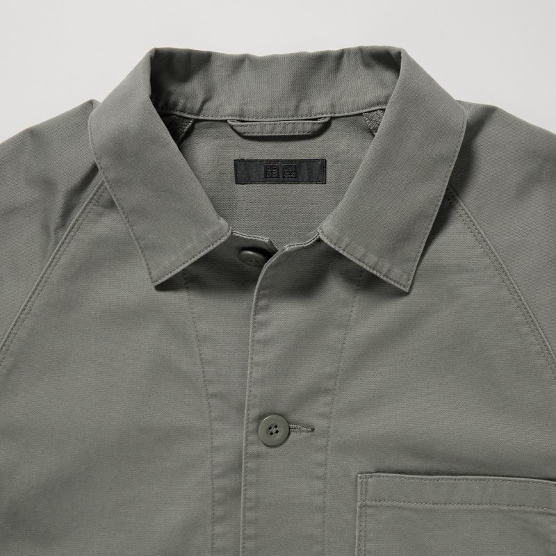 Chaquetas Uniqlo Utility Hombre Verde Oliva | 8541930