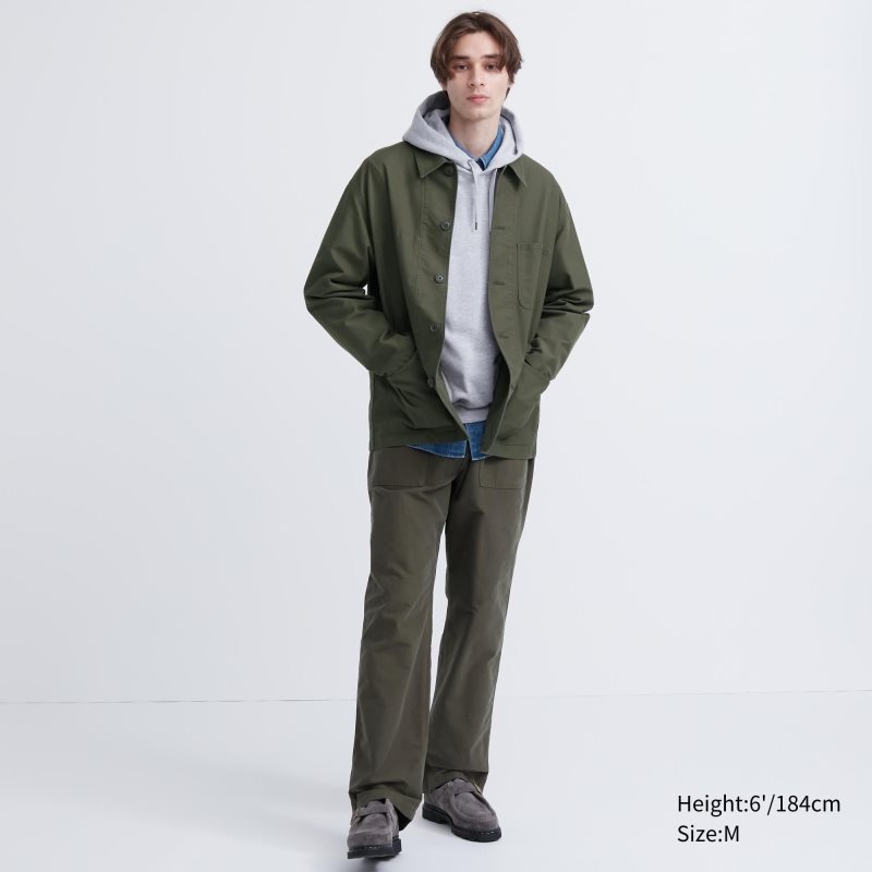 Chaquetas Uniqlo Utility Hombre Verde Oliva | 4986930