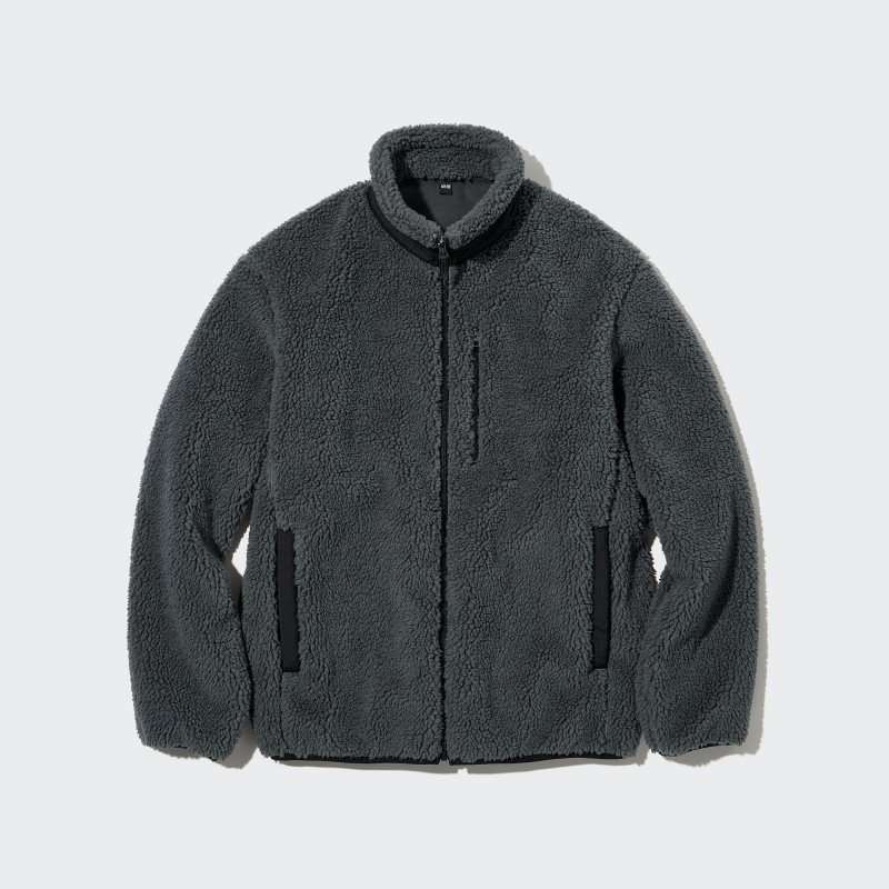 Chaquetas Uniqlo Windproof Outer Fleece Hombre Gris | 4158315