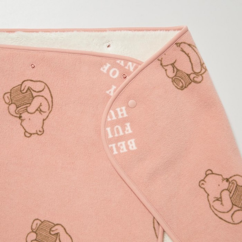 Frazada Uniqlo Winnie the Pooh Collection Fleece Reversible Mujer Rosas | 9776732