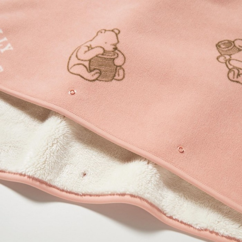 Frazada Uniqlo Winnie the Pooh Collection Fleece Reversible Mujer Rosas | 9776732