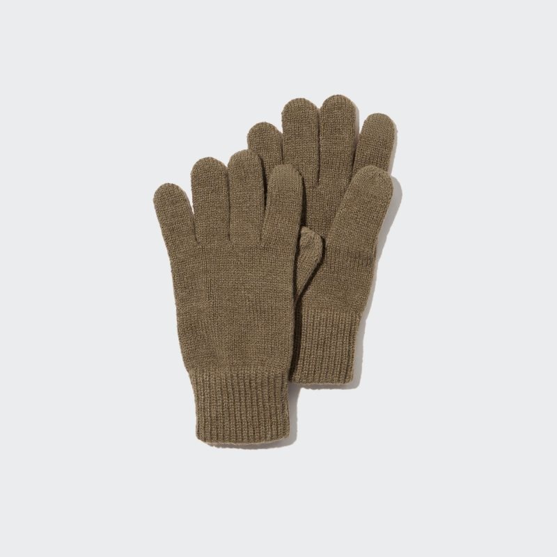 Guantes Uniqlo HEATTECH Hombre Marrones | 5468060