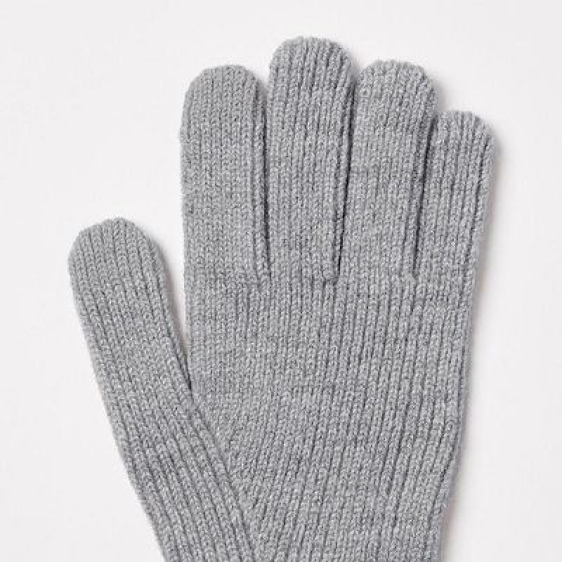 Guantes Uniqlo HEATTECH Knitted Mujer Gris | 9787749