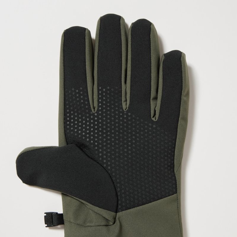 Guantes Uniqlo Heattech Lined Function Hombre Verde Oliva | 7377903