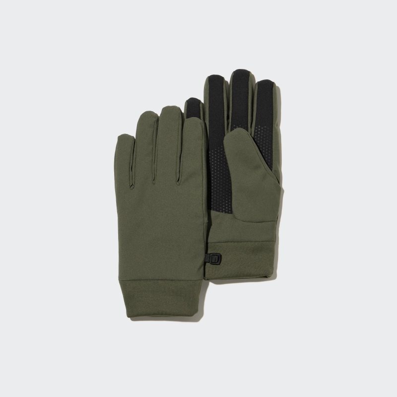 Guantes Uniqlo Heattech Lined Function Hombre Verde Oliva | 7377903