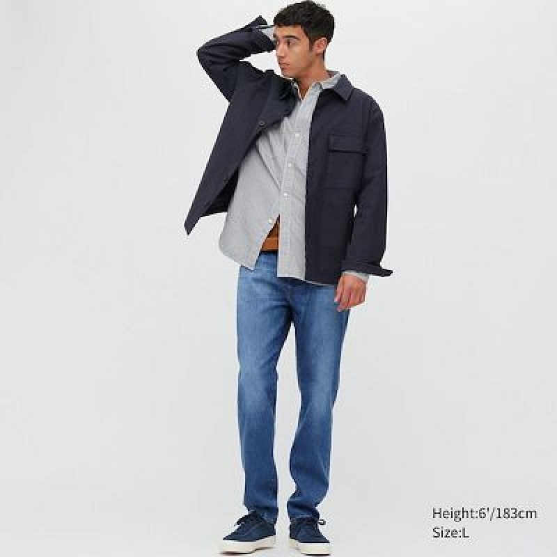 Jeans Uniqlo EZY Ultra Stretch Mujer Azules | 3708636