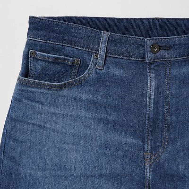 Jeans Uniqlo EZY Ultra Stretch Mujer Azules | 3975953