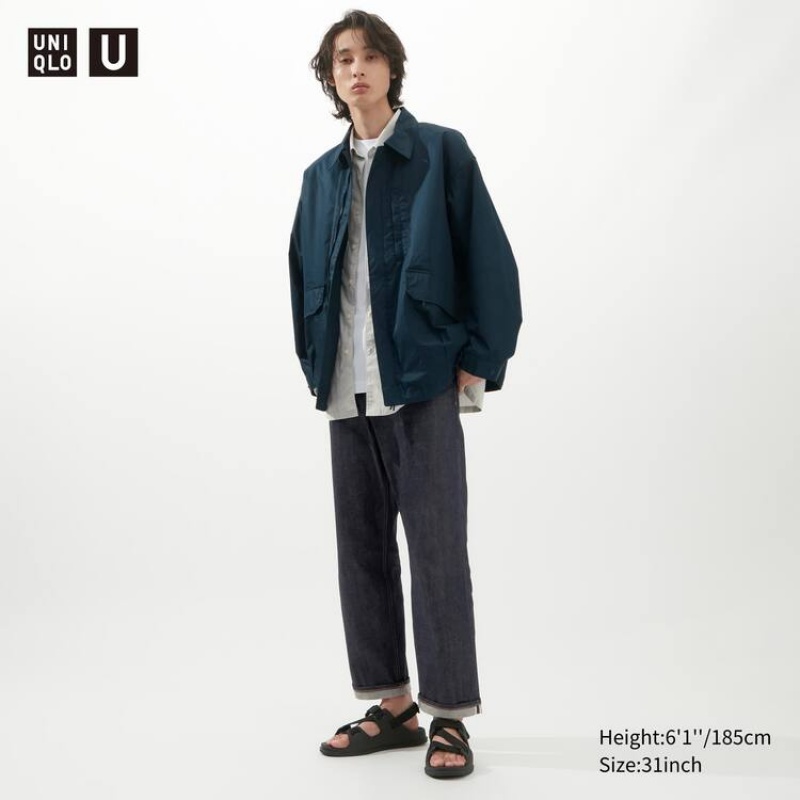 Jeans Uniqlo Selvedge Regular Fit Hombre Azul Marino | 9298098