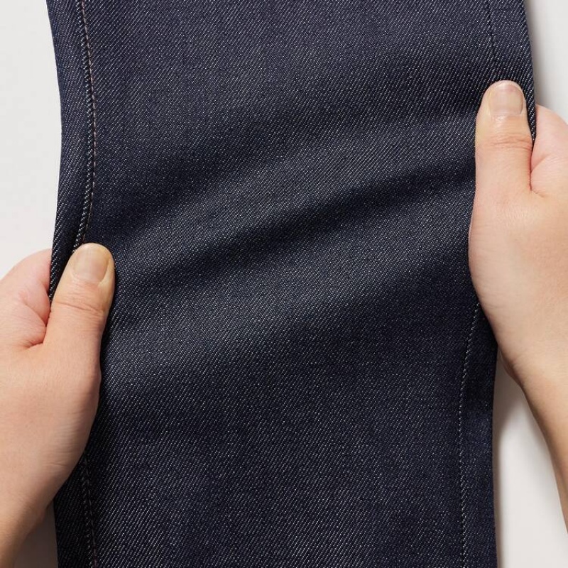 Jeans Uniqlo Selvedge Stretch Slim Fit Hombre Azul Marino | 8860176