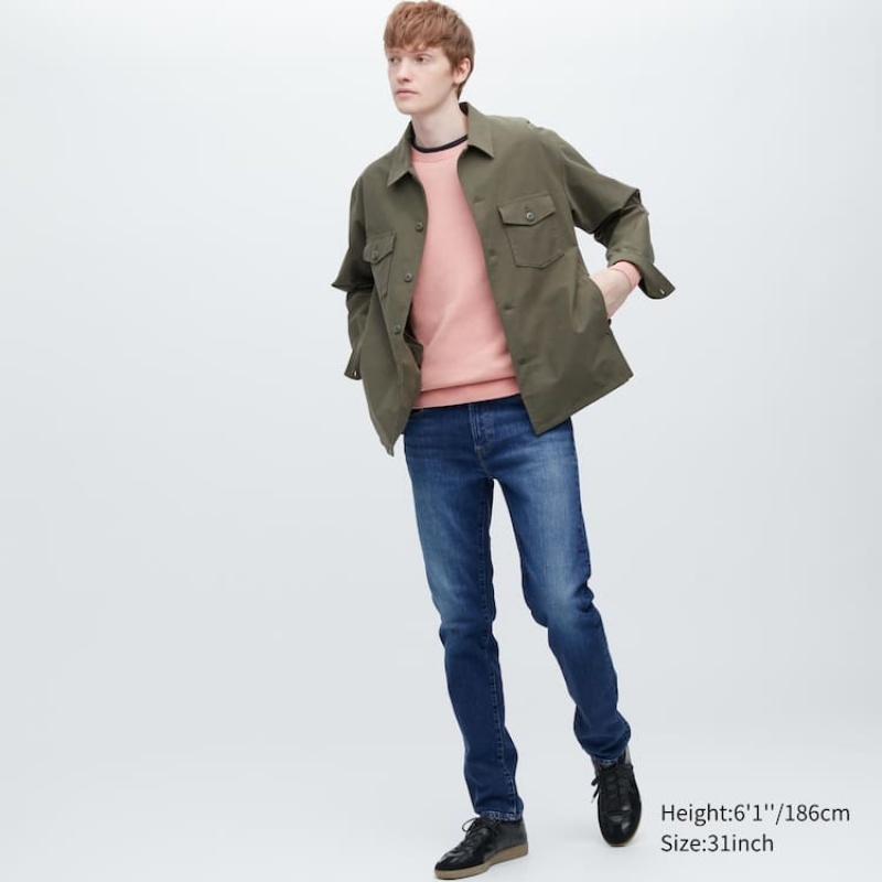 Jeans Uniqlo Slim Fit Hombre Azules | 2011242