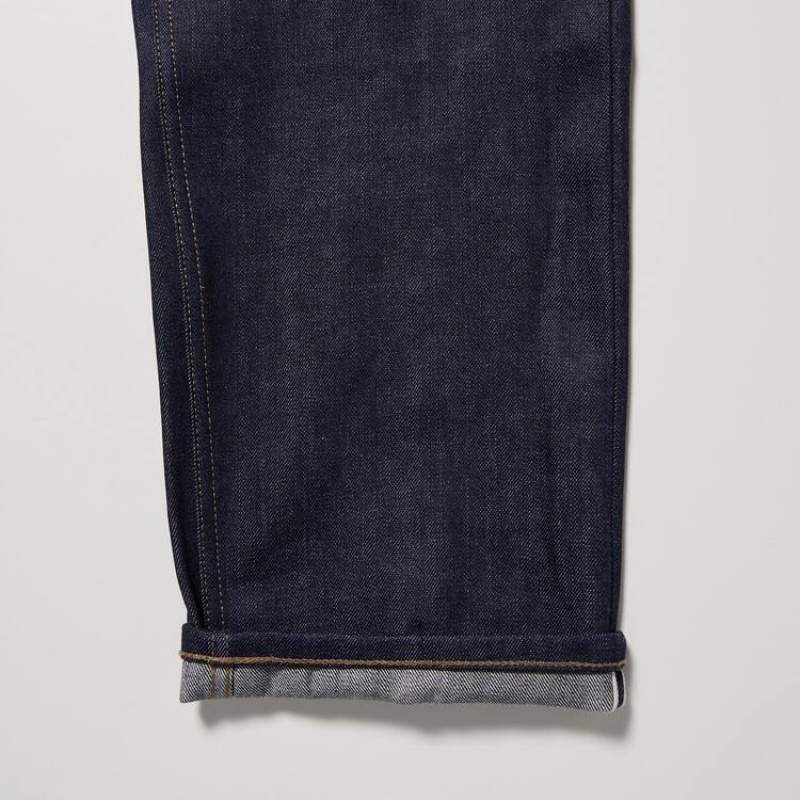 Jeans Uniqlo U Selvedge Regular Fit Hombre Azul Marino | 8901304