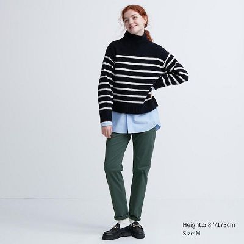 Jeans Uniqlo Ultra Stretch Color Mujer Negras | 1878437
