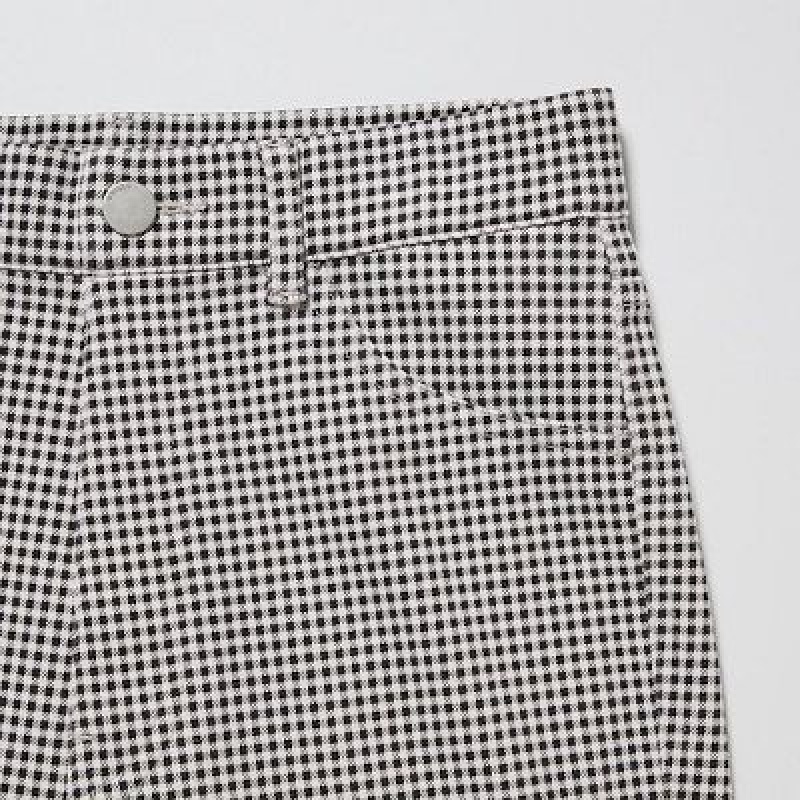Leggins Uniqlo Ultra Stretch High-Rise Print Mujer Negras | 5616841