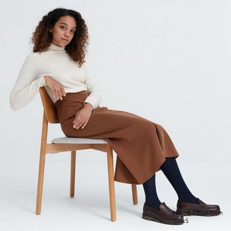 Mallas Uniqlo HEATTECH Glitter Knitted Mujer Negras | 8131871