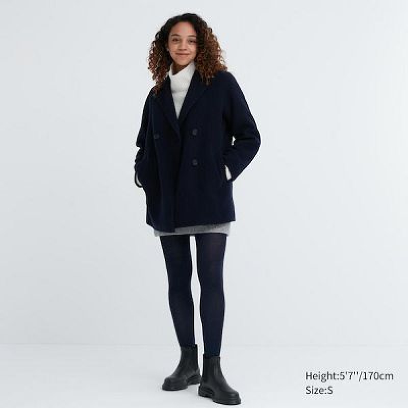 Mallas Uniqlo HEATTECH Glitter Knitted Mujer Negras | 8131871