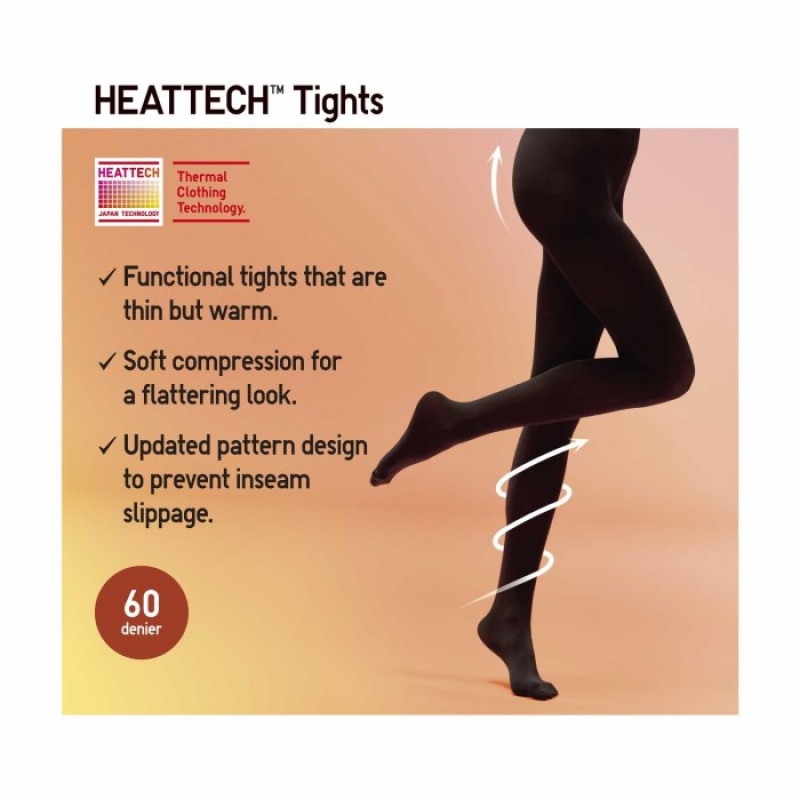 Mallas Uniqlo HEATTECH Mujer Gris | 929899