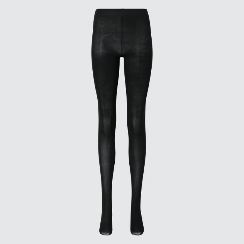 Mallas Uniqlo HEATTECH Mujer Negras | 760185