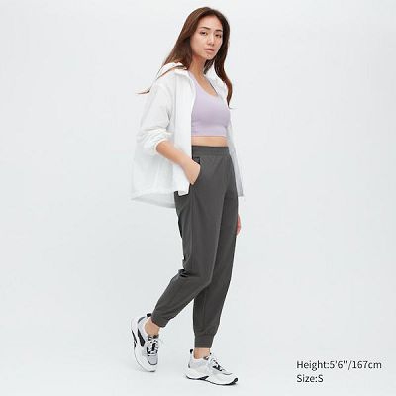 Pantalon Jogger Uniqlo Ultra Stretch AIRism Mujer Gris | 836152