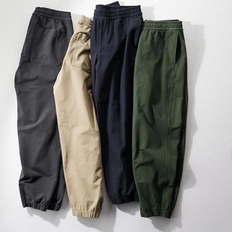 Pantalon Jogger Uniqlo Washed Jersey Mujer Azul Marino | 5322302