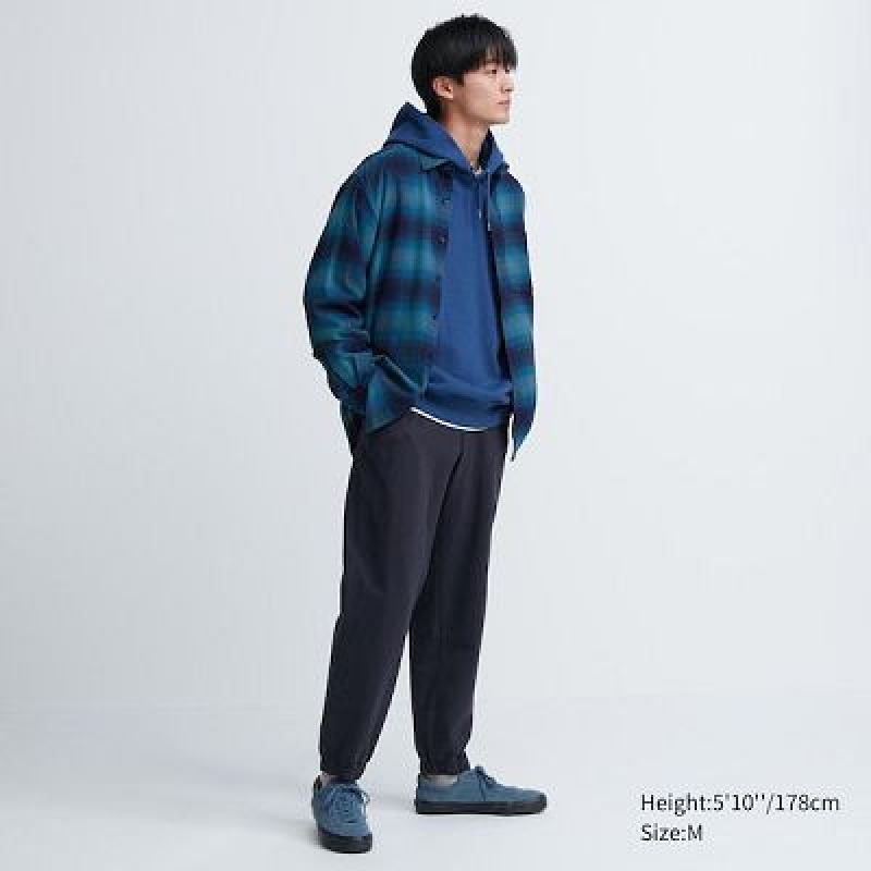 Pantalon Jogger Uniqlo Washed Jersey Mujer Azul Marino | 5322302