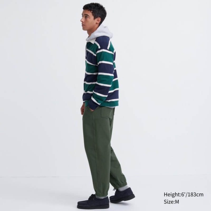 Pantalon Jogger Uniqlo Washed Jersey Mujer Gris | 1641489